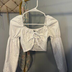 Target Women's White Crop-top